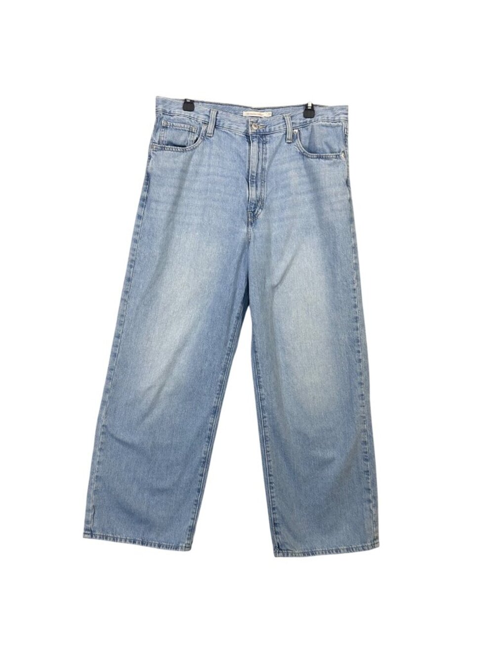 Levis High Waisted Straight Light Wash Jeans W32 L29 Cotton Hemp Blend EUC